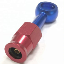Red Blue Aluminum AN3 to M10 Banjo Fitting for Motorsport